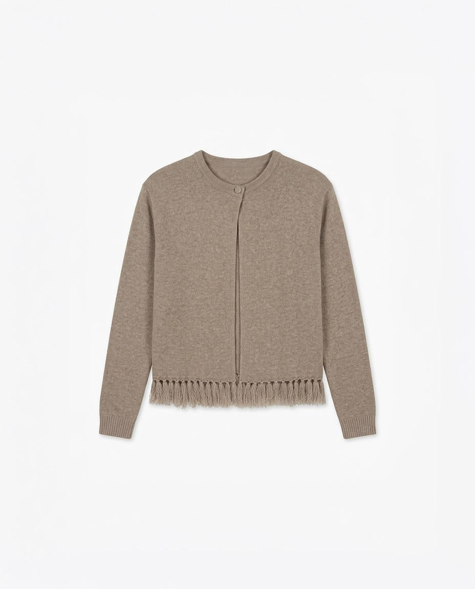 FRINGED CARDIGAN