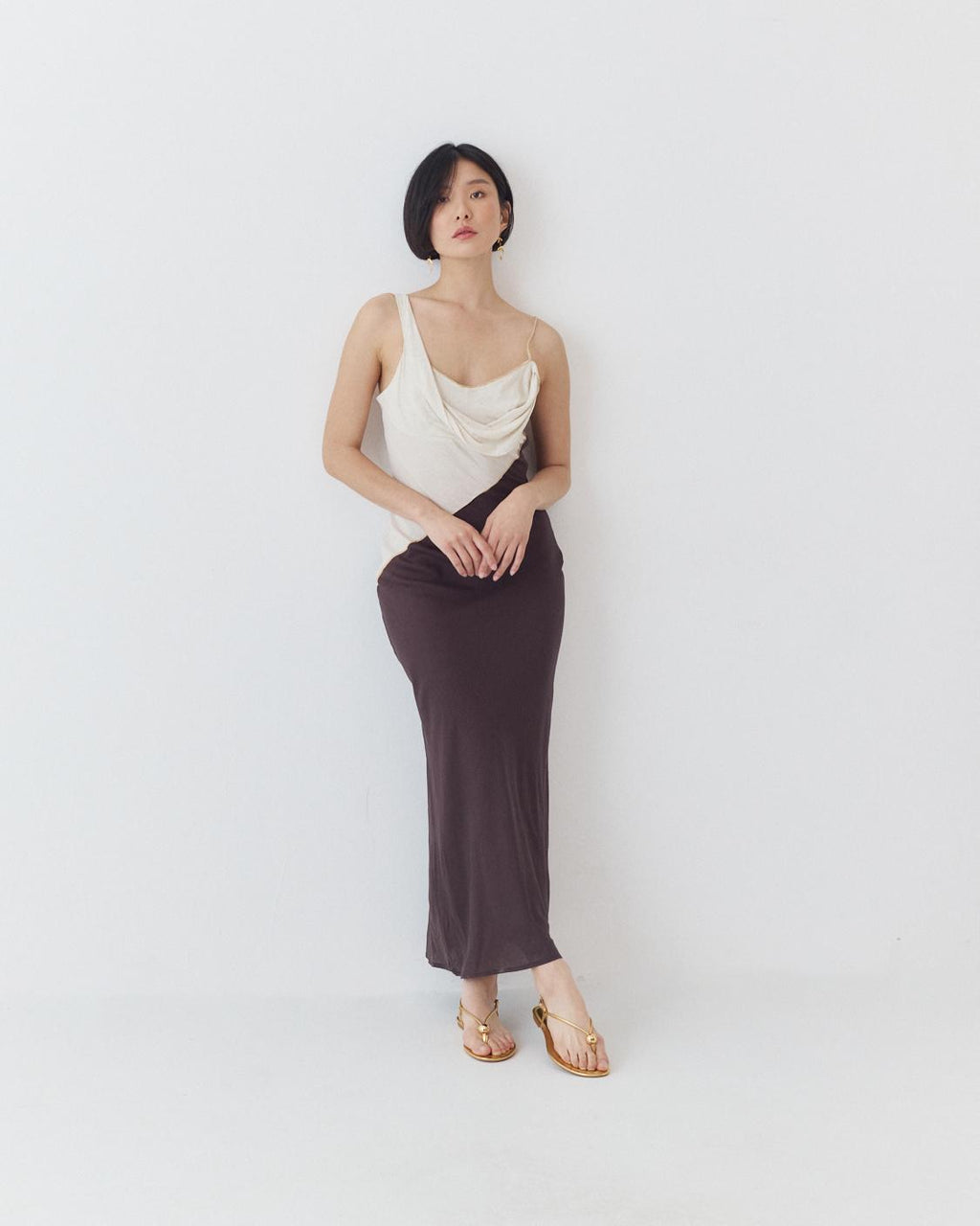 TWO-TONE MAXI DRESS