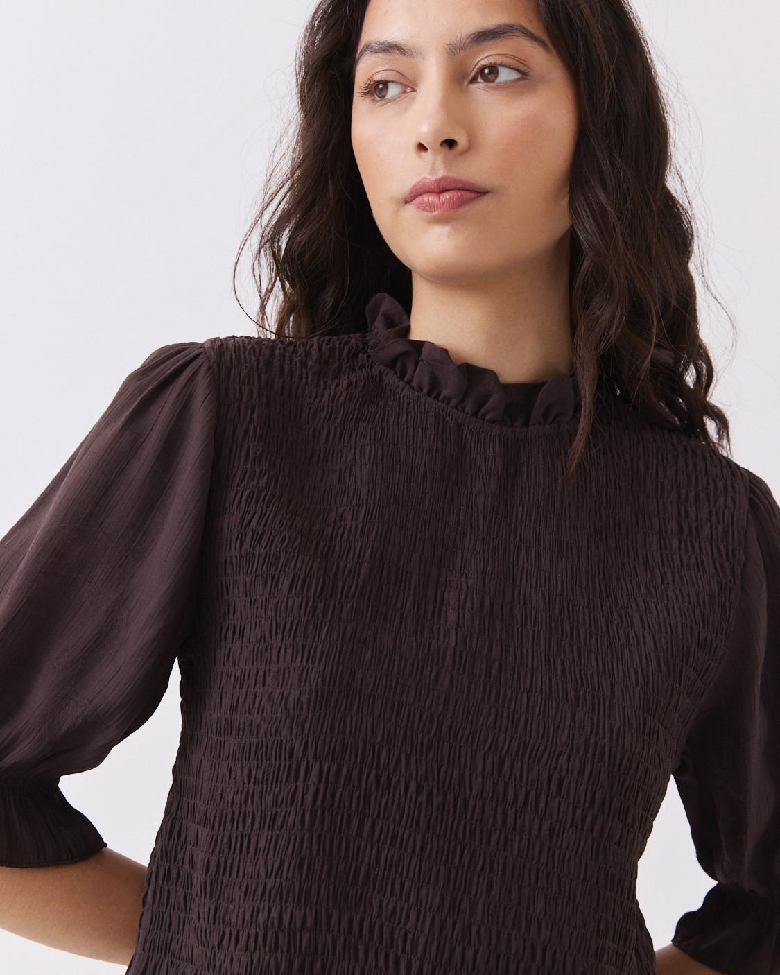 SMOCKED BLOUSE