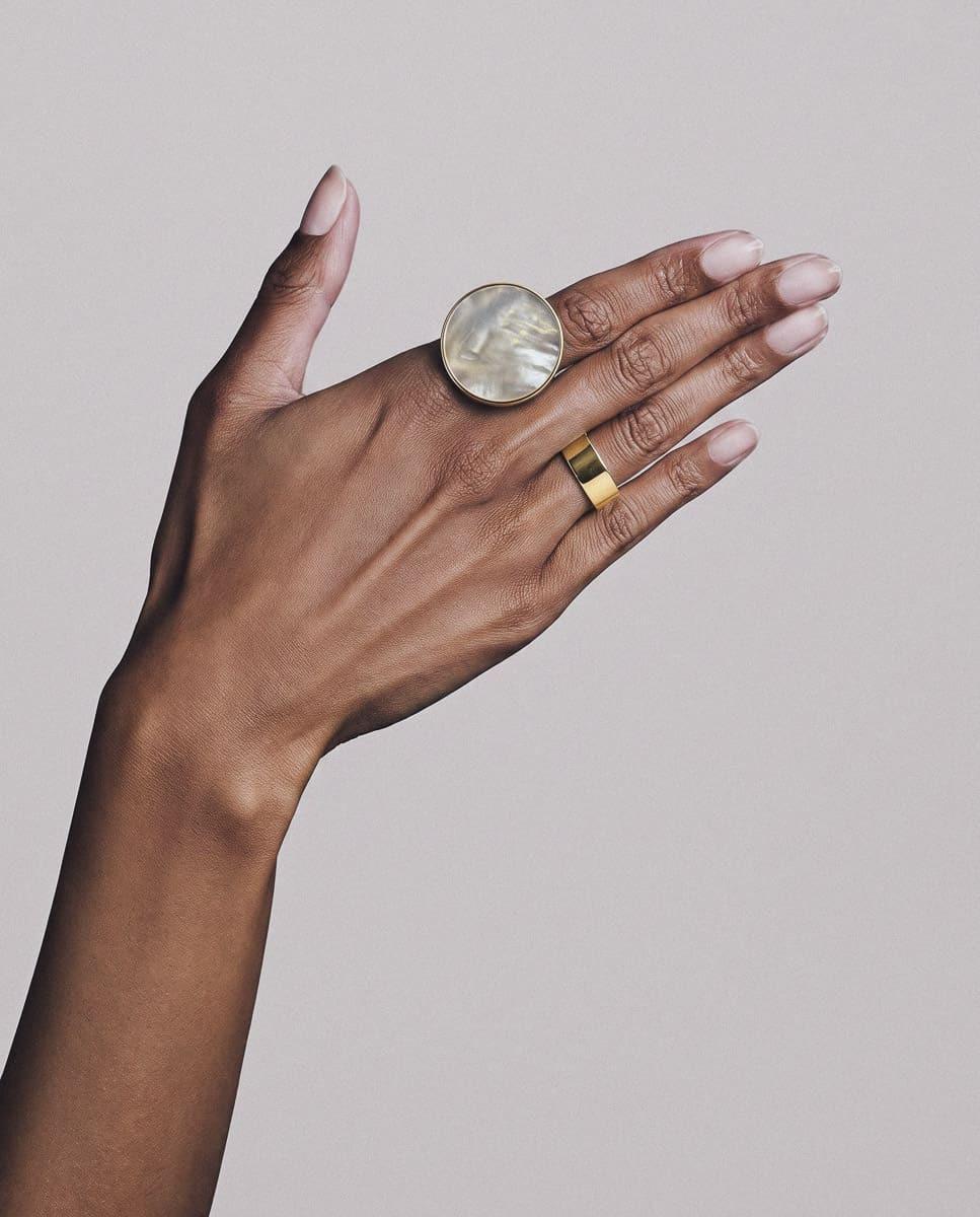 ANILLO CIRCULAR EFECTO PIEDRA