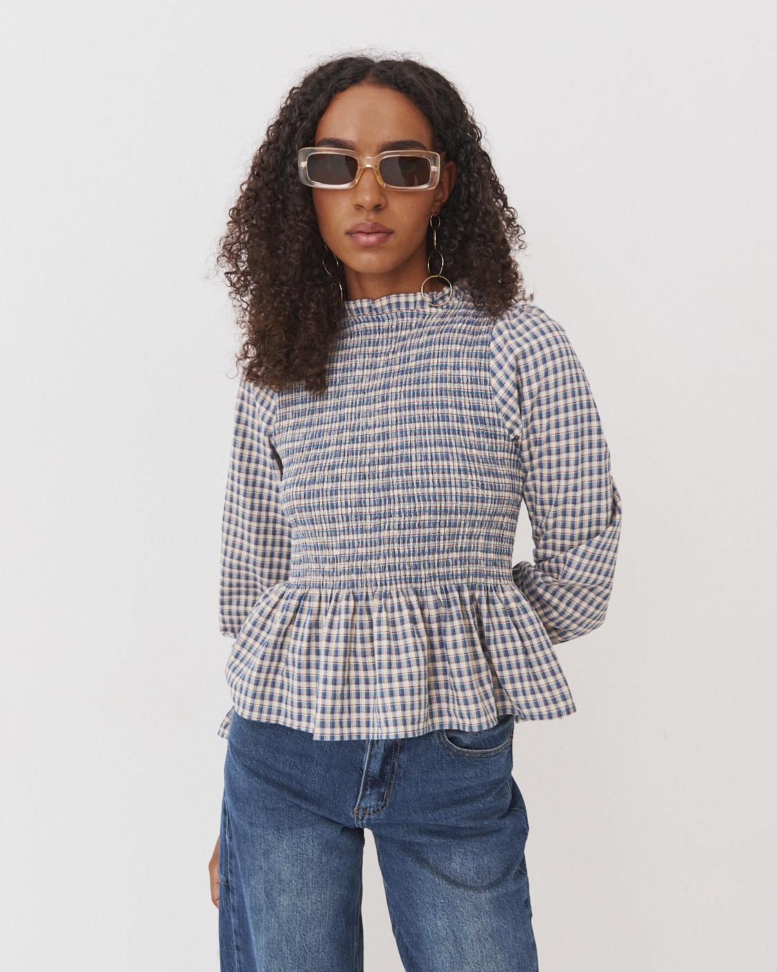 BLUSA NIDO ABEJA PEPLUM