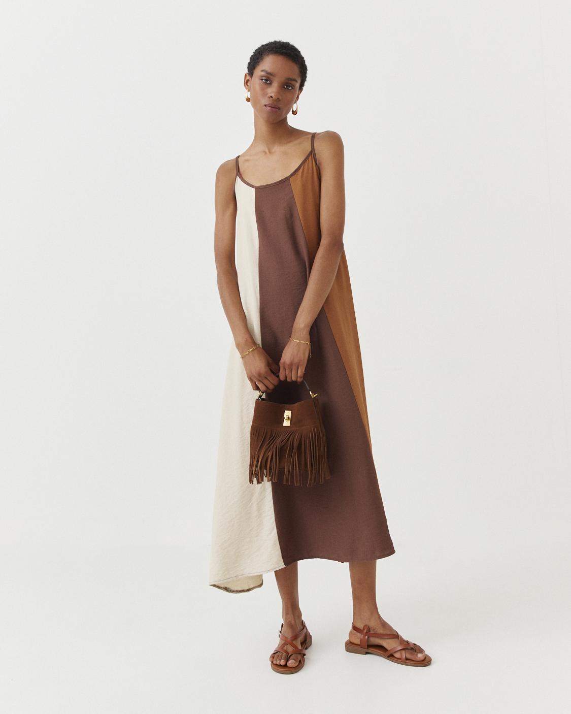 VESTIDO TIRANTES PANELES