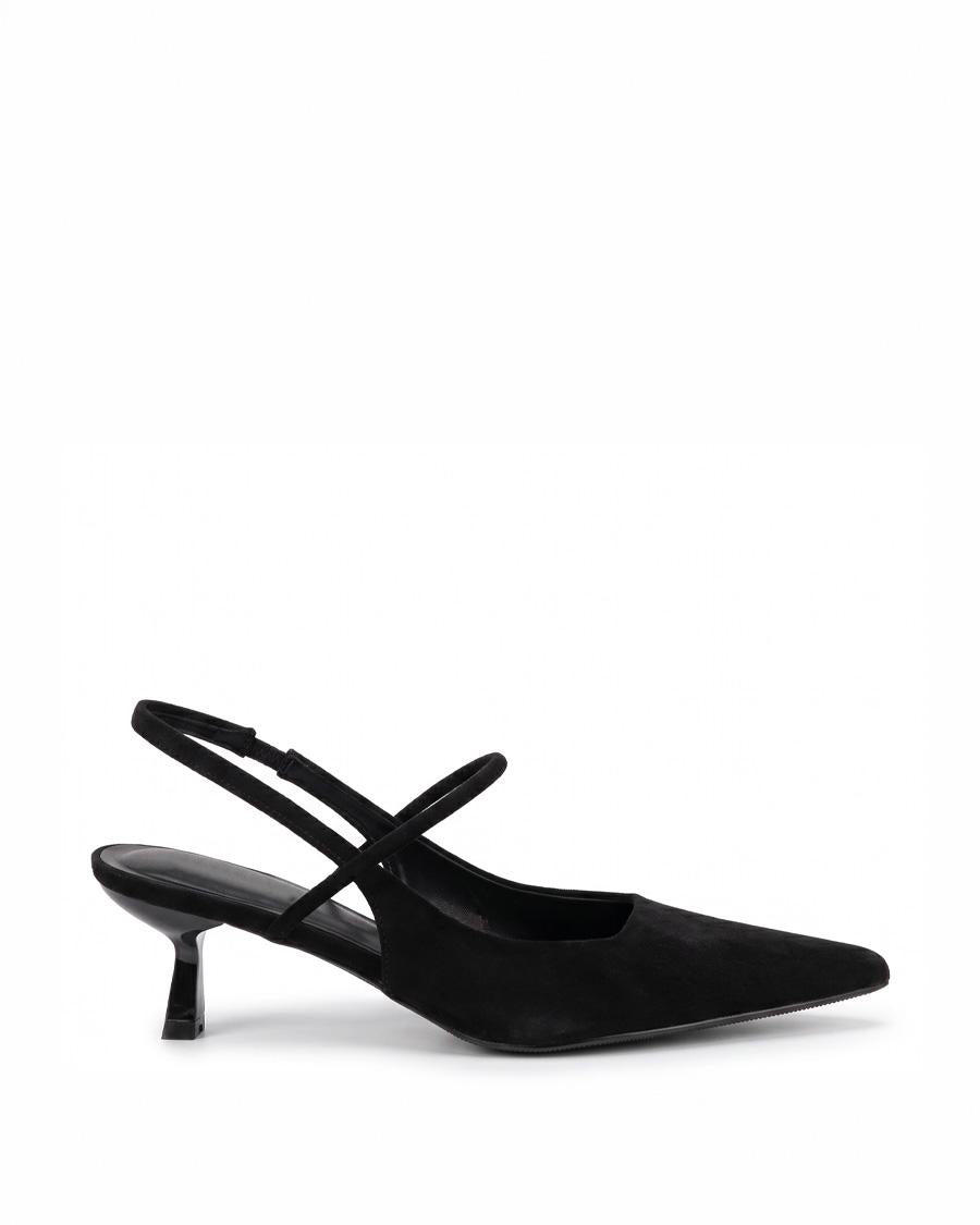 SLINGBACK HEELS WITH STILLETTO HEEL