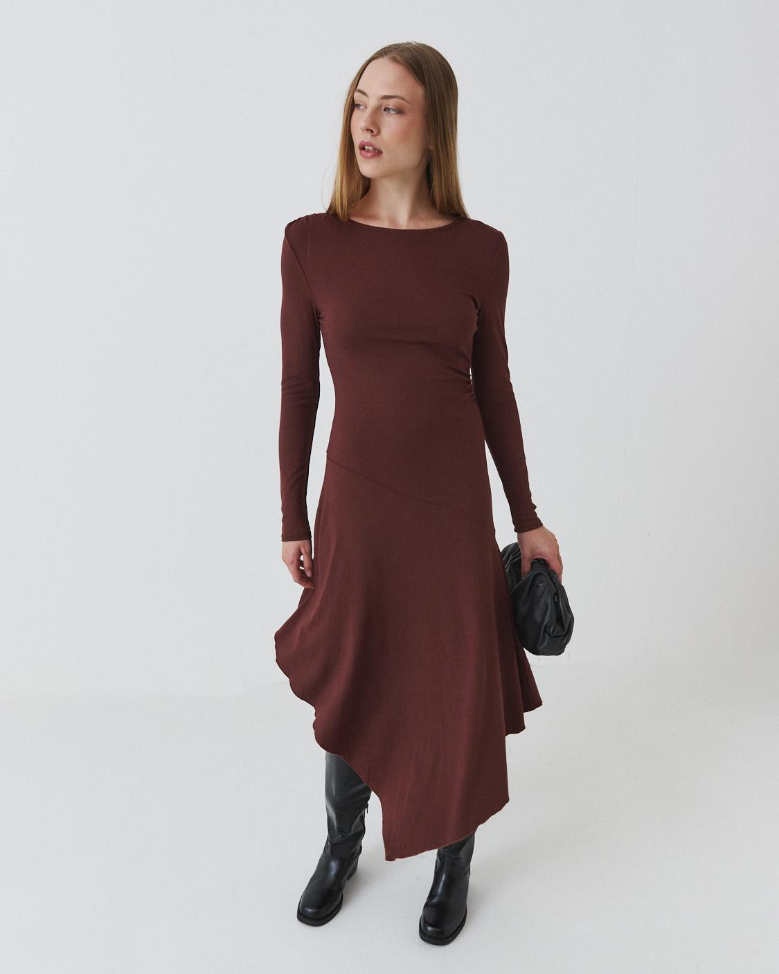 VESTIDO LARGO ASIMÉTRICO