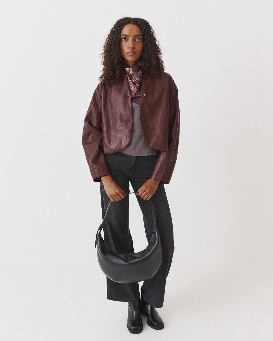 FAUX LEATHER JACKET