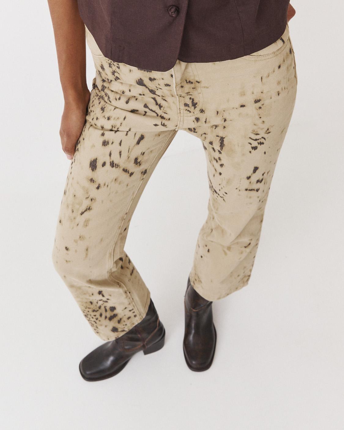 PANTALON STRAIGHT ANIMAL PRINT