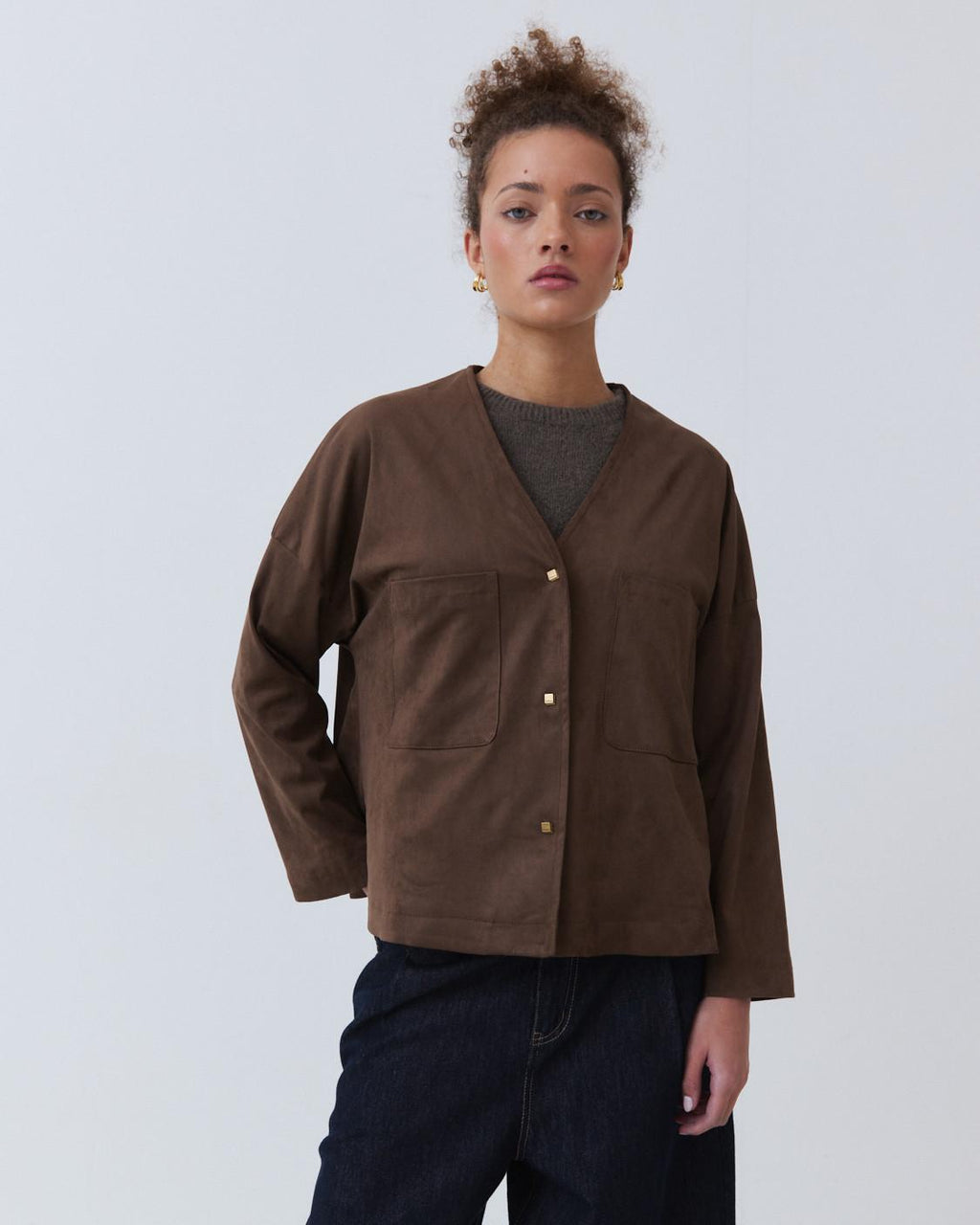 SUEDE POCKET JACKET