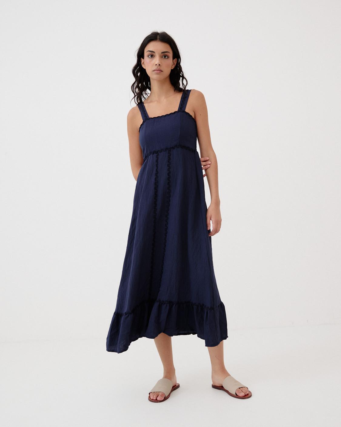 VESTIDO TIRANTES VOLANTE