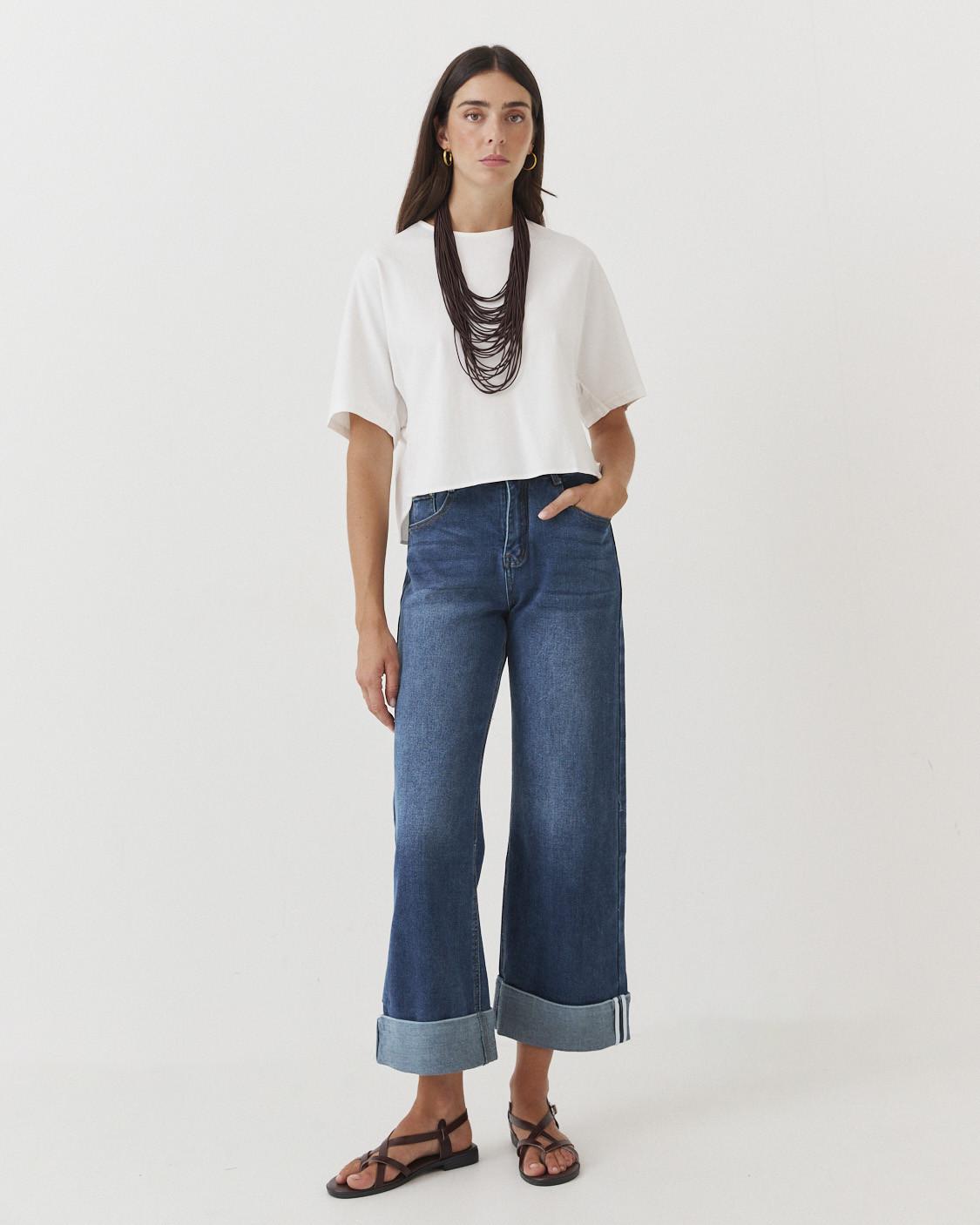 JEANS STRAIGHT CON FAJA INTERNA