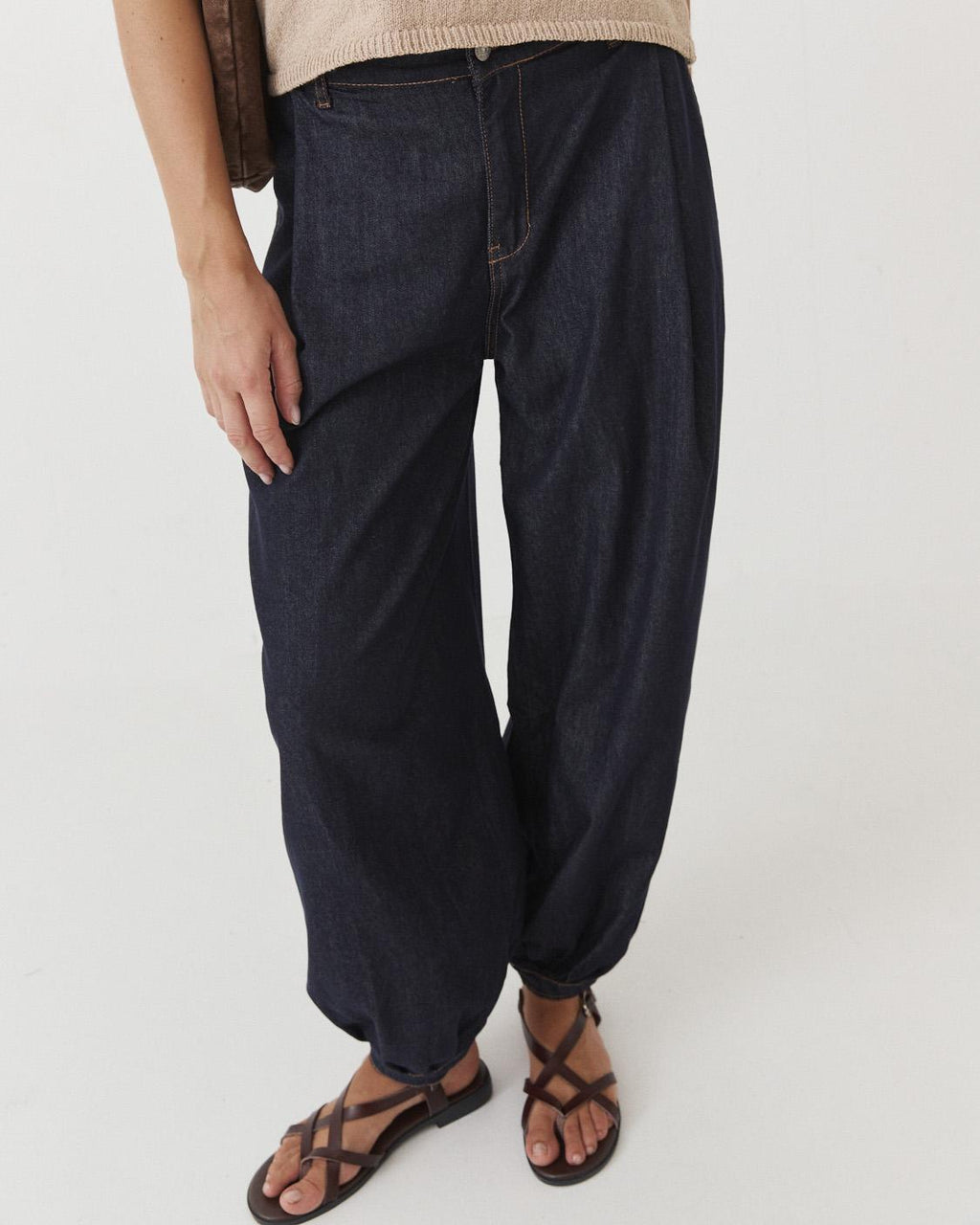 JEANS BOMBACHOS CINTURA ELÁSTICA