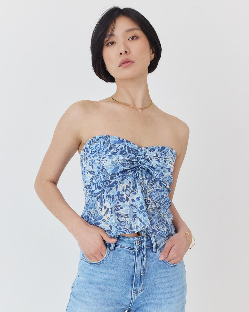 TOP BANDEAU ESTAMPADO