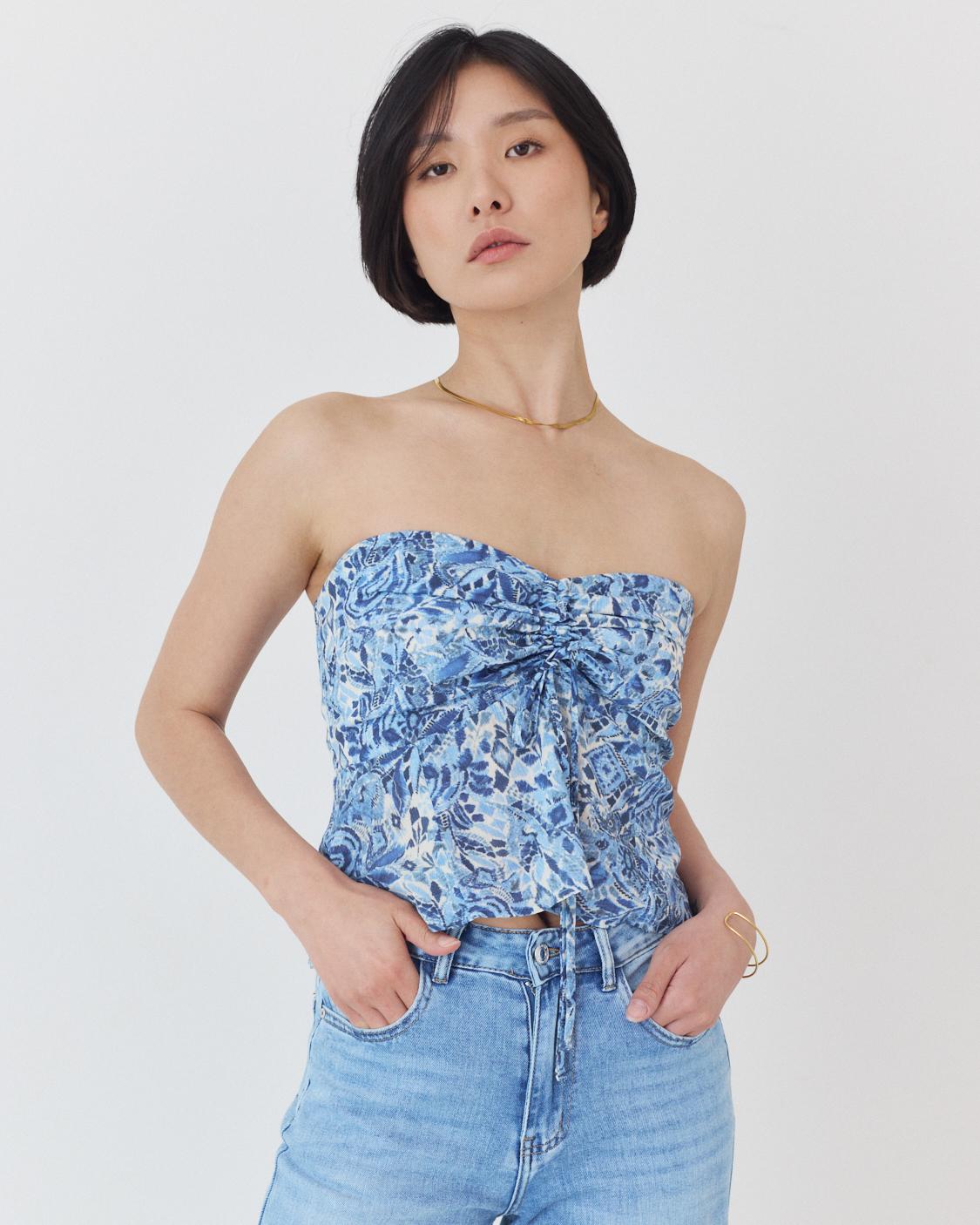 TOP BANDEAU ESTAMPADO