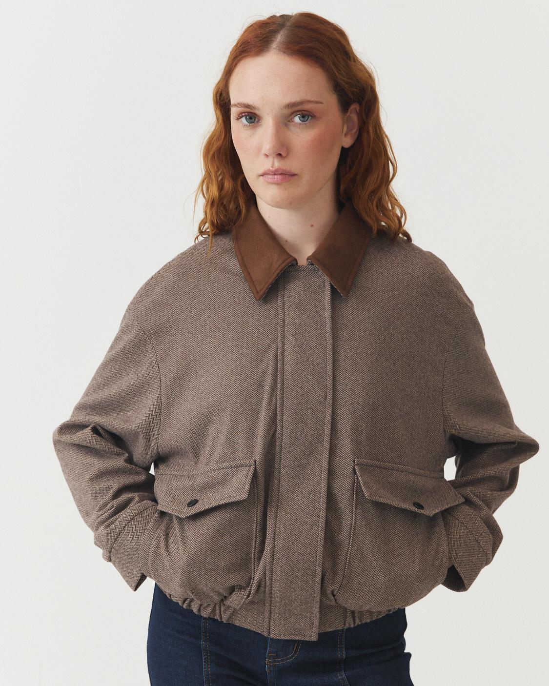 CHAQUETA COMBINADA ESPIGA