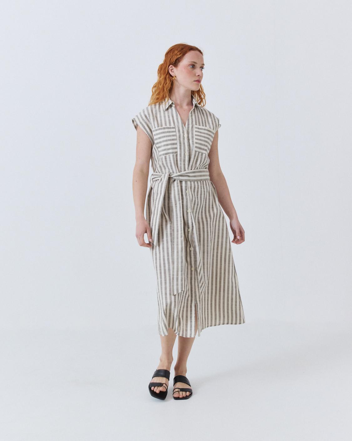 VESTIDO CAMISERO RAYAS