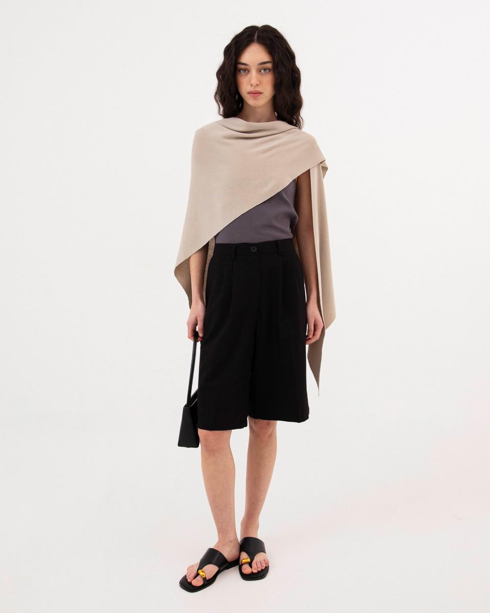 TRIANGULAR KNIT SCARF
