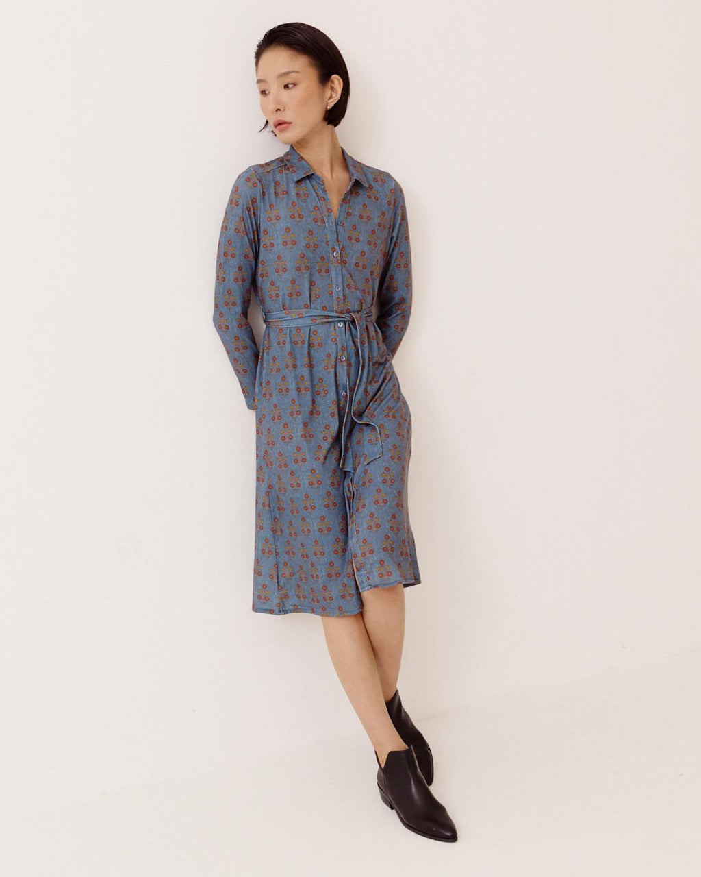MIDI SHIRT DRESS