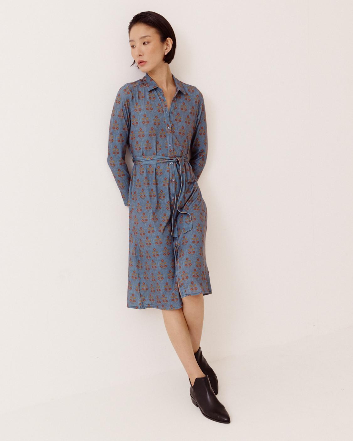 VESTIDO MIDI CAMISERO