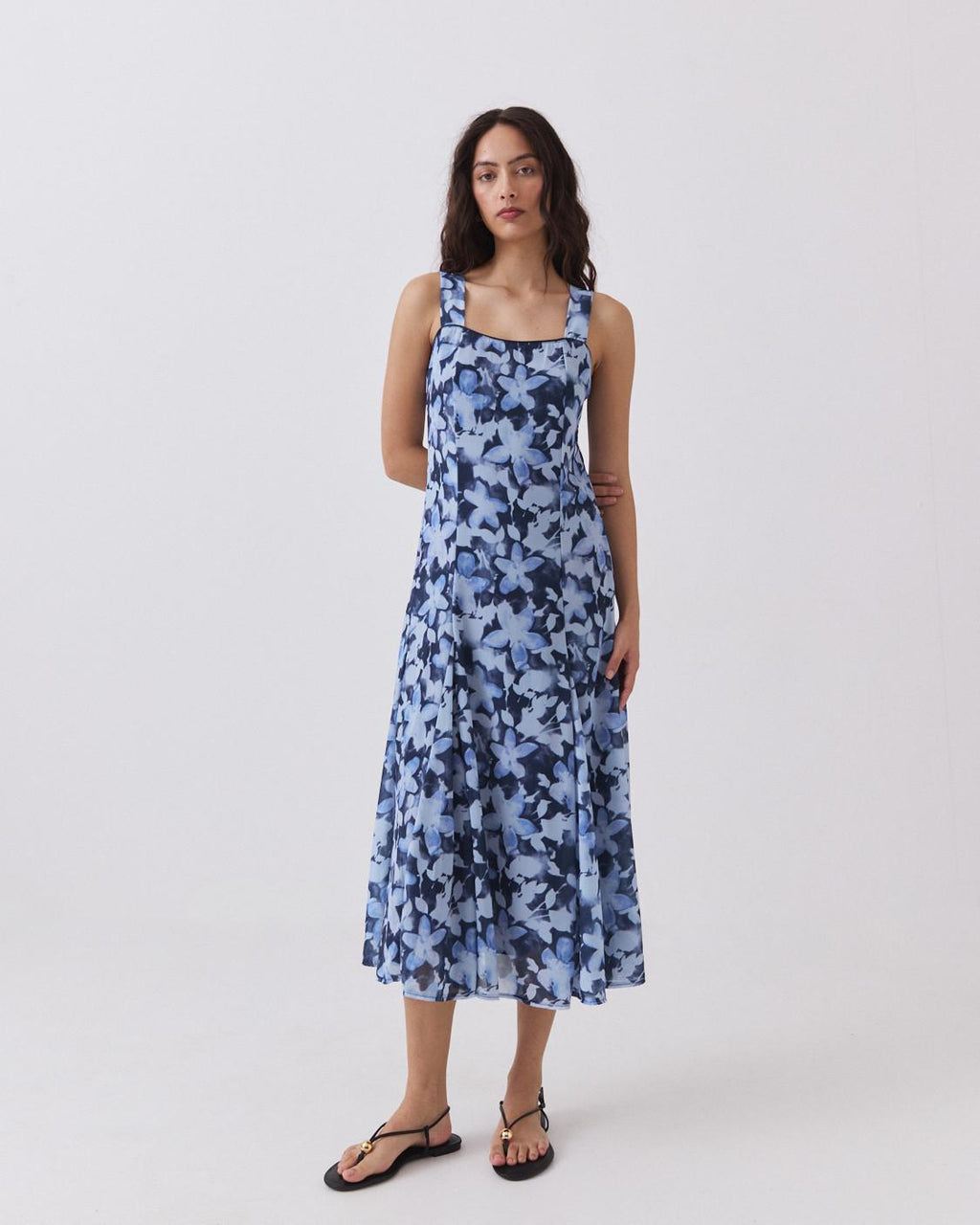 PRINTED LONG DRESS
