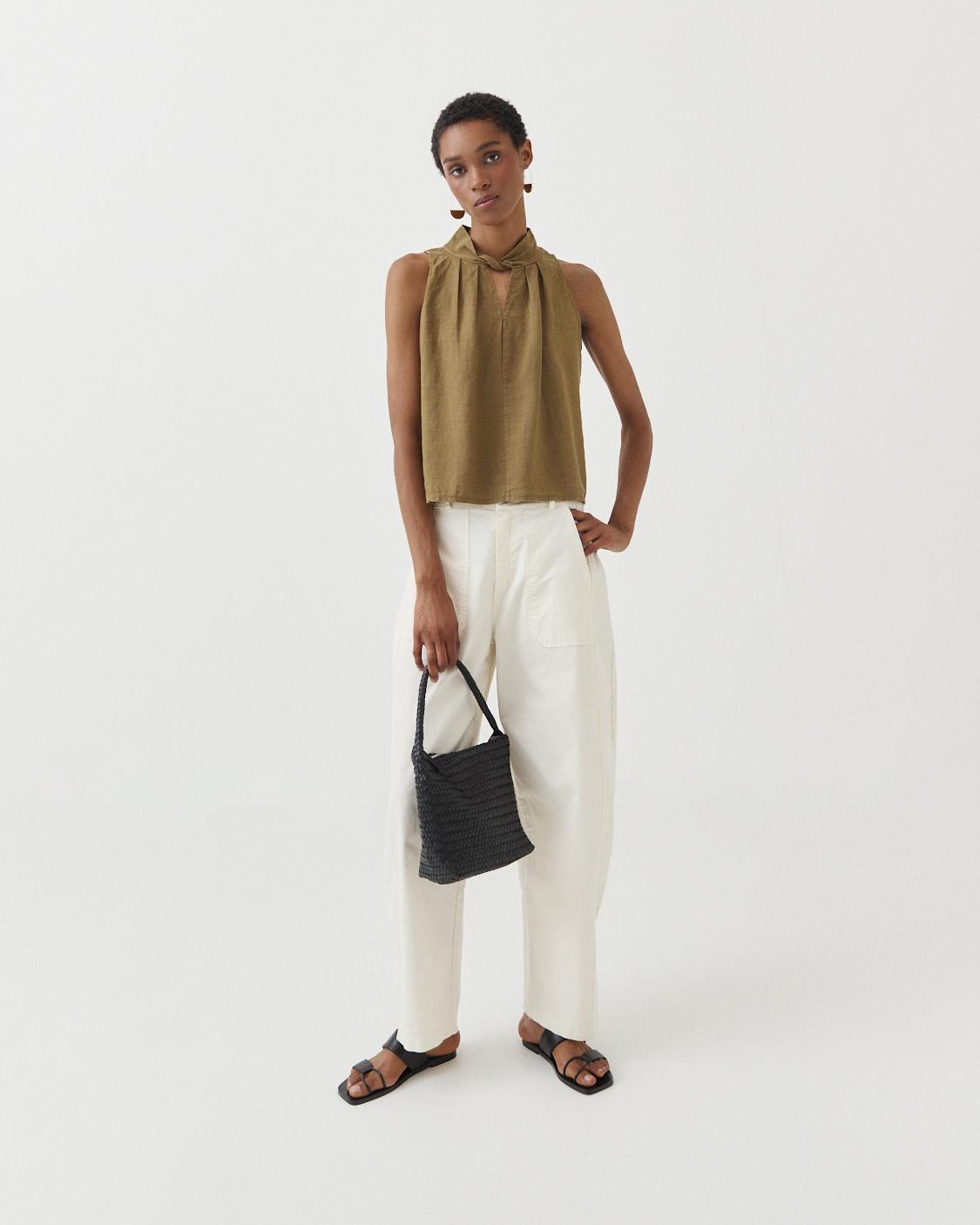 TOP LINO PLIEGUES ESCOTE V