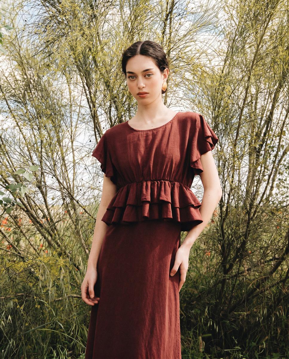 BLUSA CINTURA VOLANTES