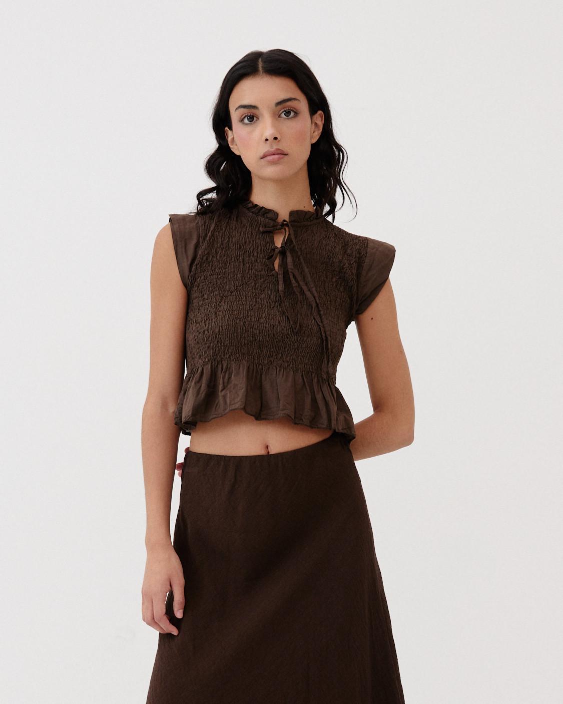 CROP TOP FRUNCIDO