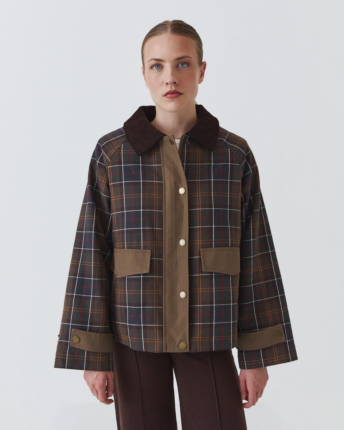 TARTAN CHECK COAT