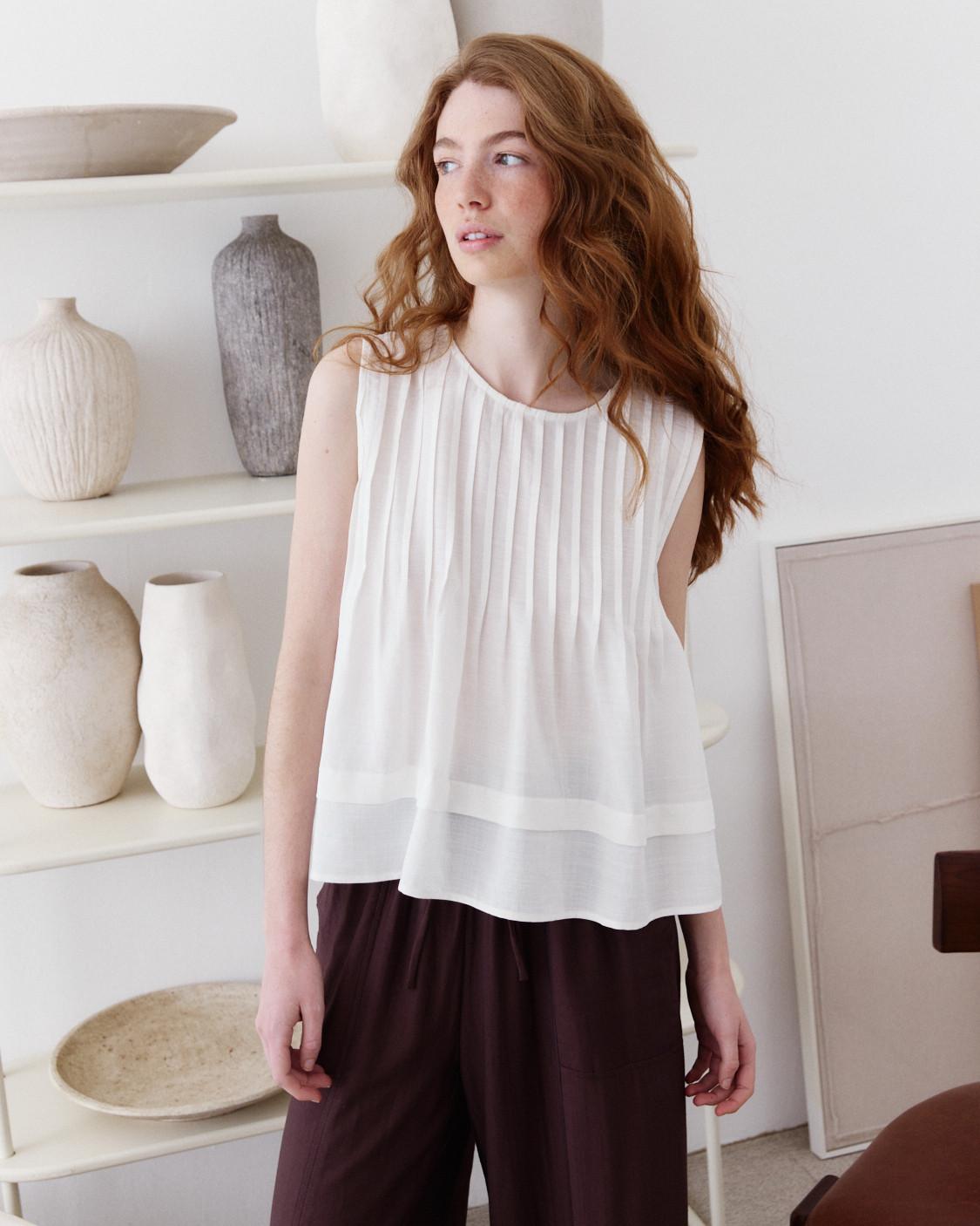 BLUSA DETALLE PLIEGUES