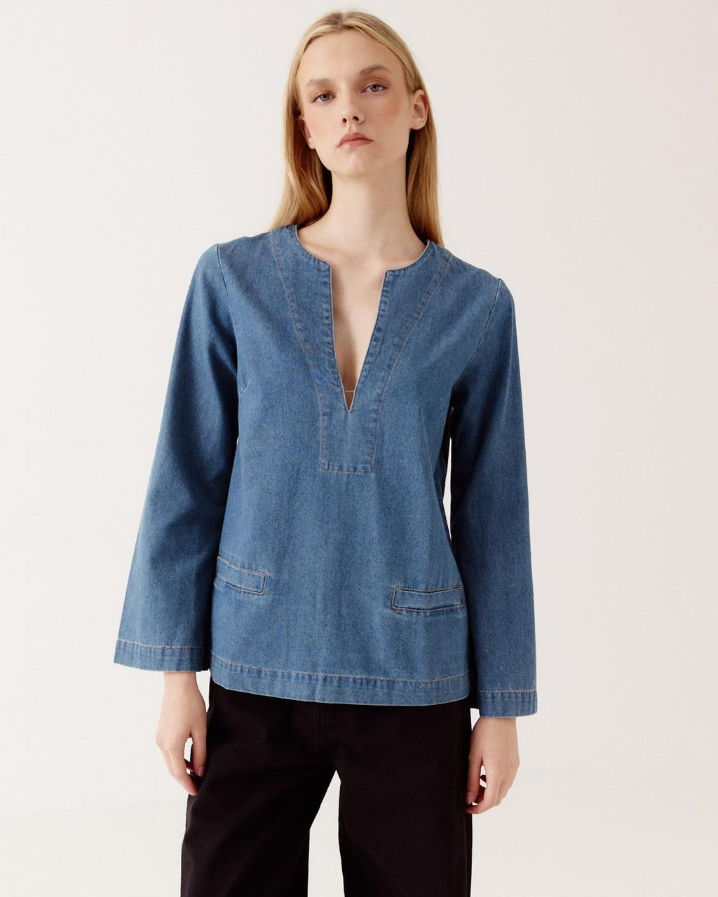 BLUSA TUNICA DENIM