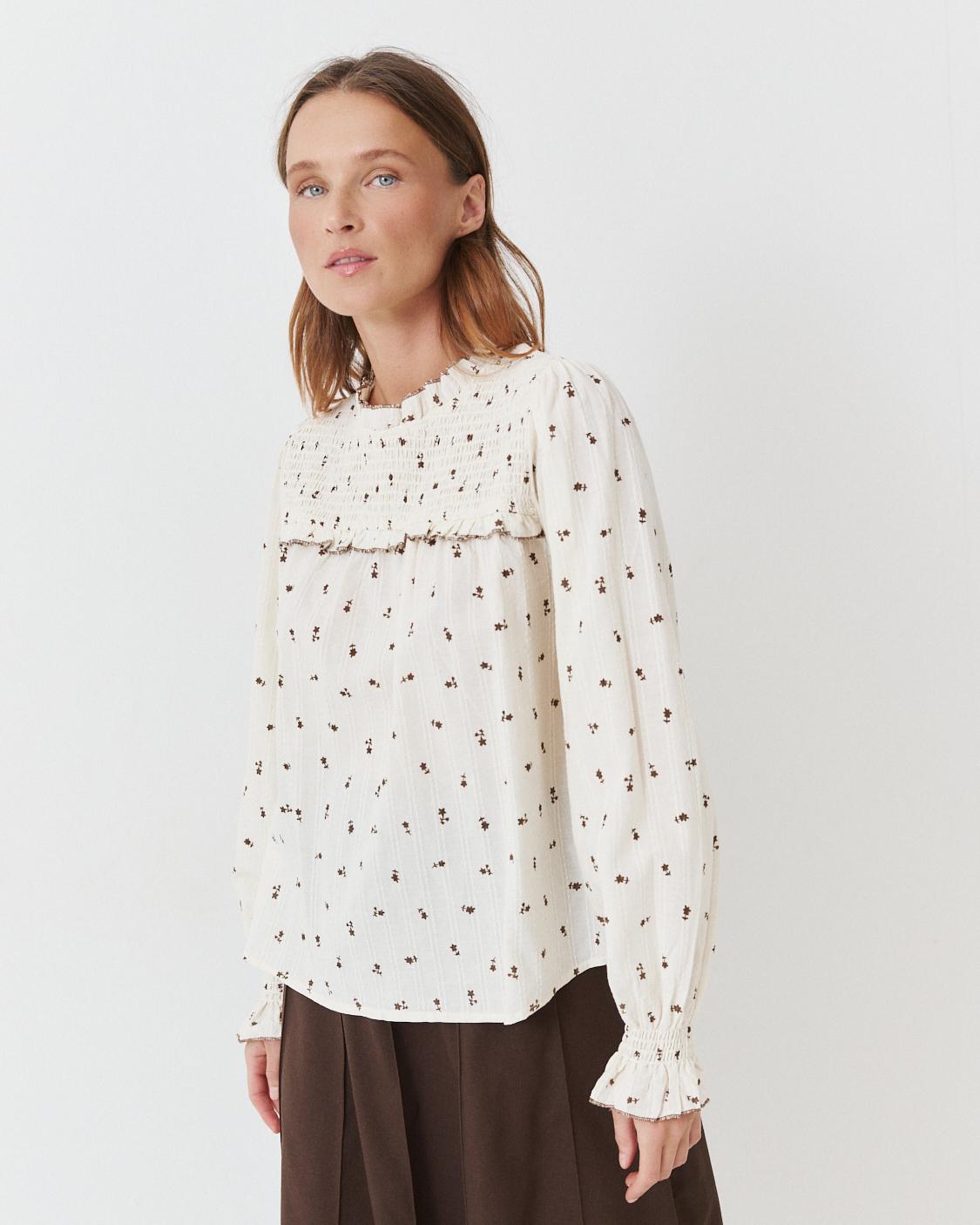 BLUSA NIDO ABEJA MANGA LARGA