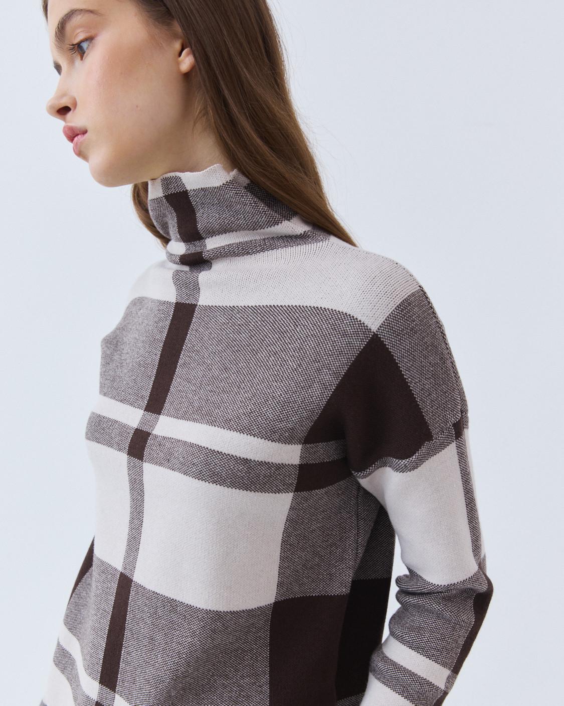 JERSEY CUELLO ALTO CUADROS
