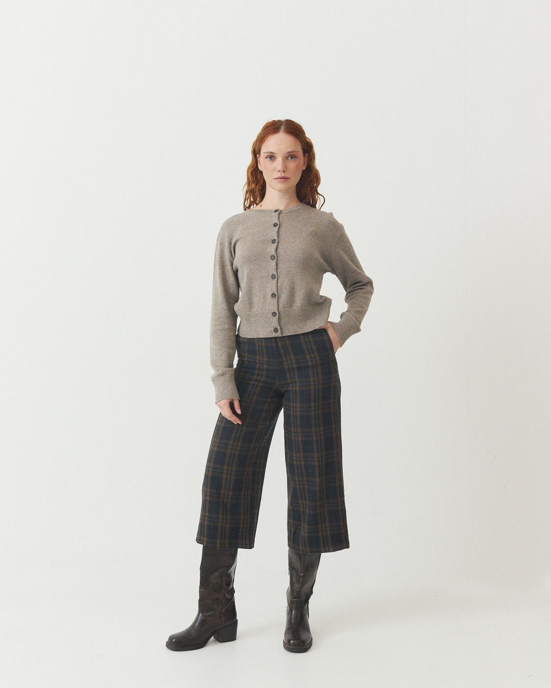 PANTALÓN WIDE LEG CUADROS