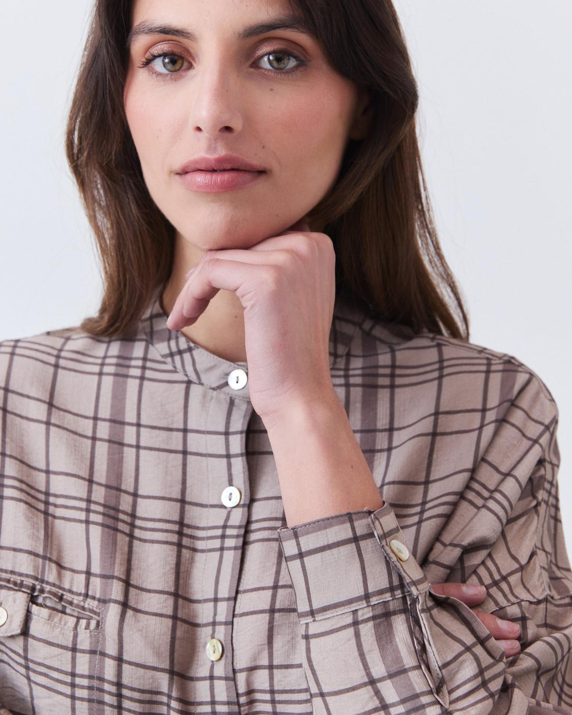 CAMISA CROP CUADROS