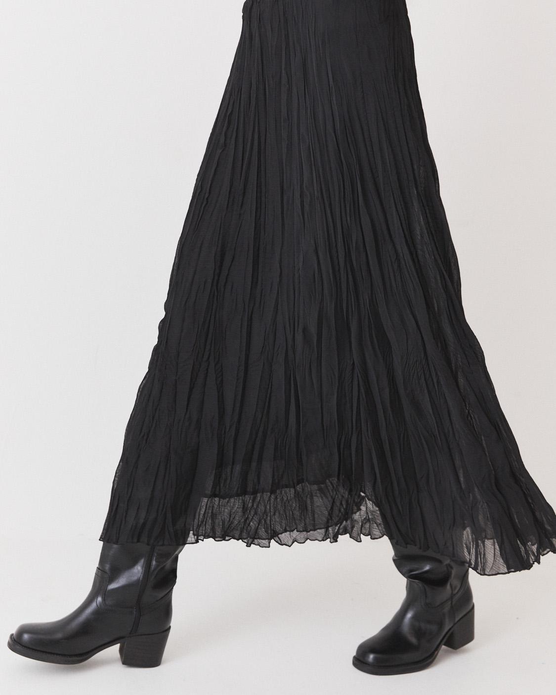PLEATED MIDI SKIRT
