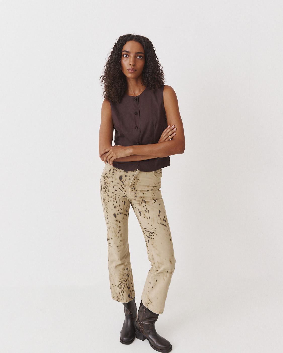 PANTALON STRAIGHT ANIMAL PRINT