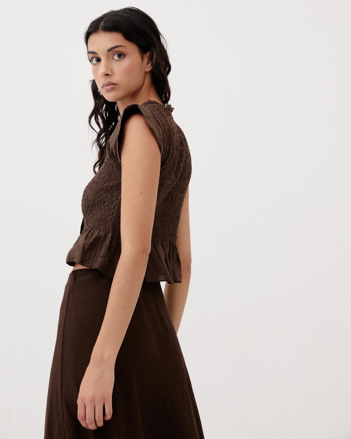 CROP TOP FRUNCIDO
