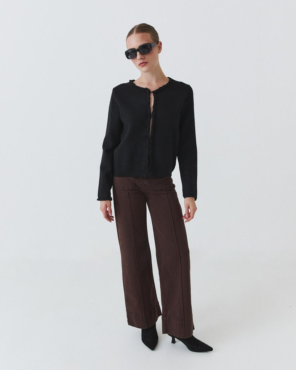 HOOK-AND-EYE CARDIGAN
