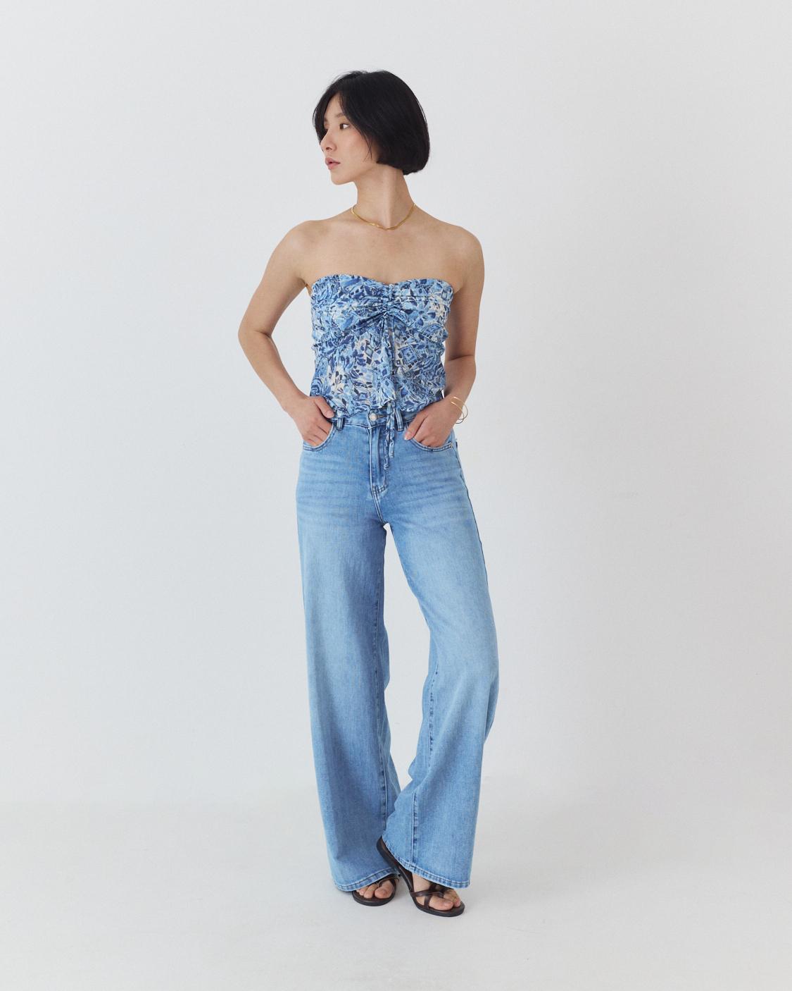 TOP BANDEAU ESTAMPADO