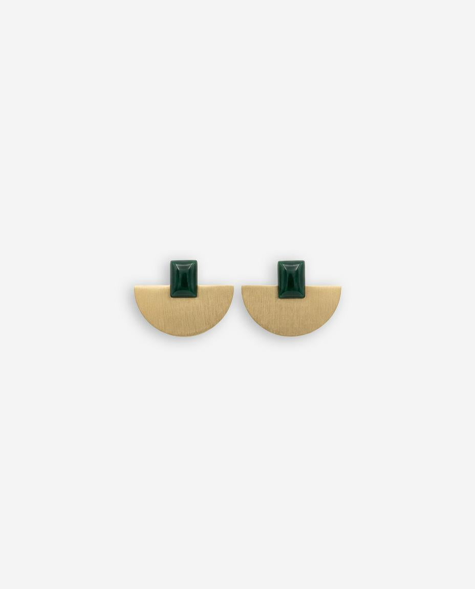 PENDIENTES ABANICO PIEDRA