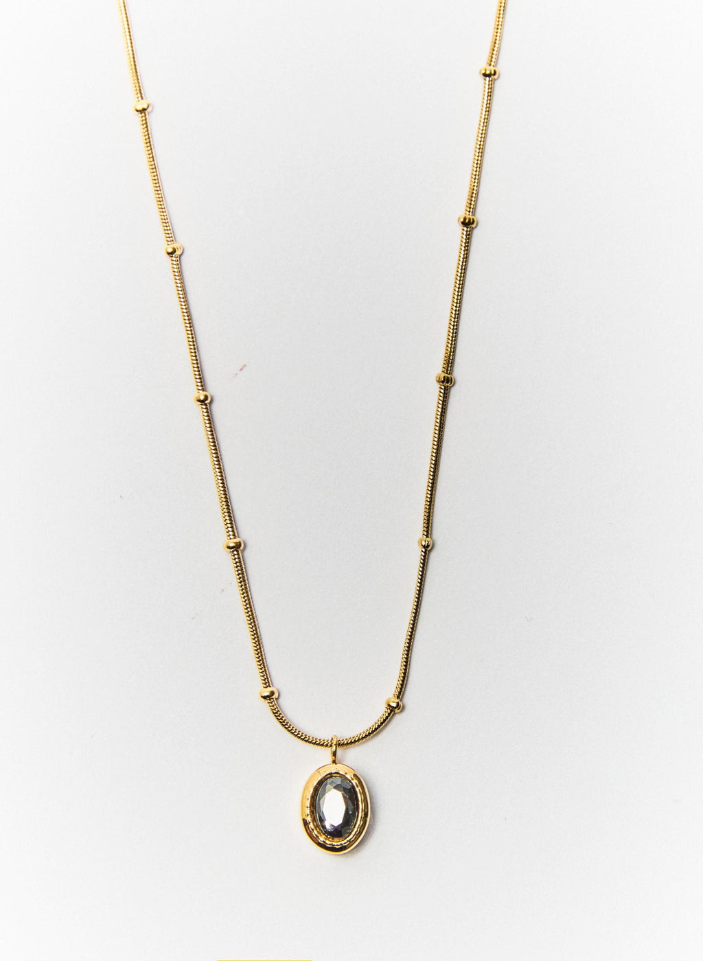 STONE-EFFECT NECKLACE CHAIN