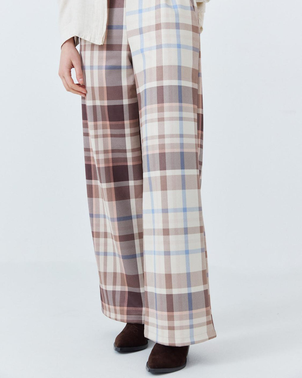 PANTALÓN WIDE LEG A CUADROS