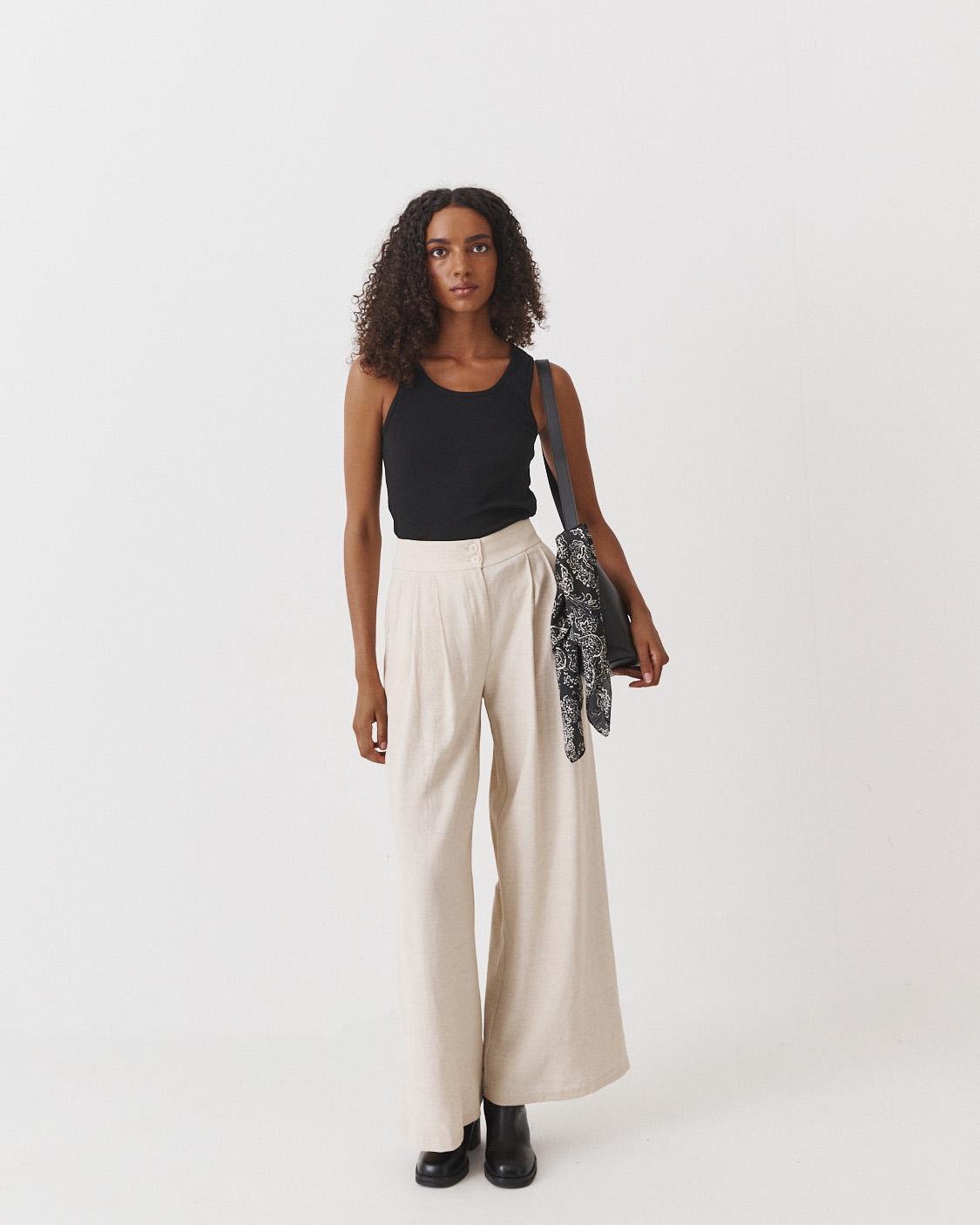 PANTALÓN PALAZZO LINO