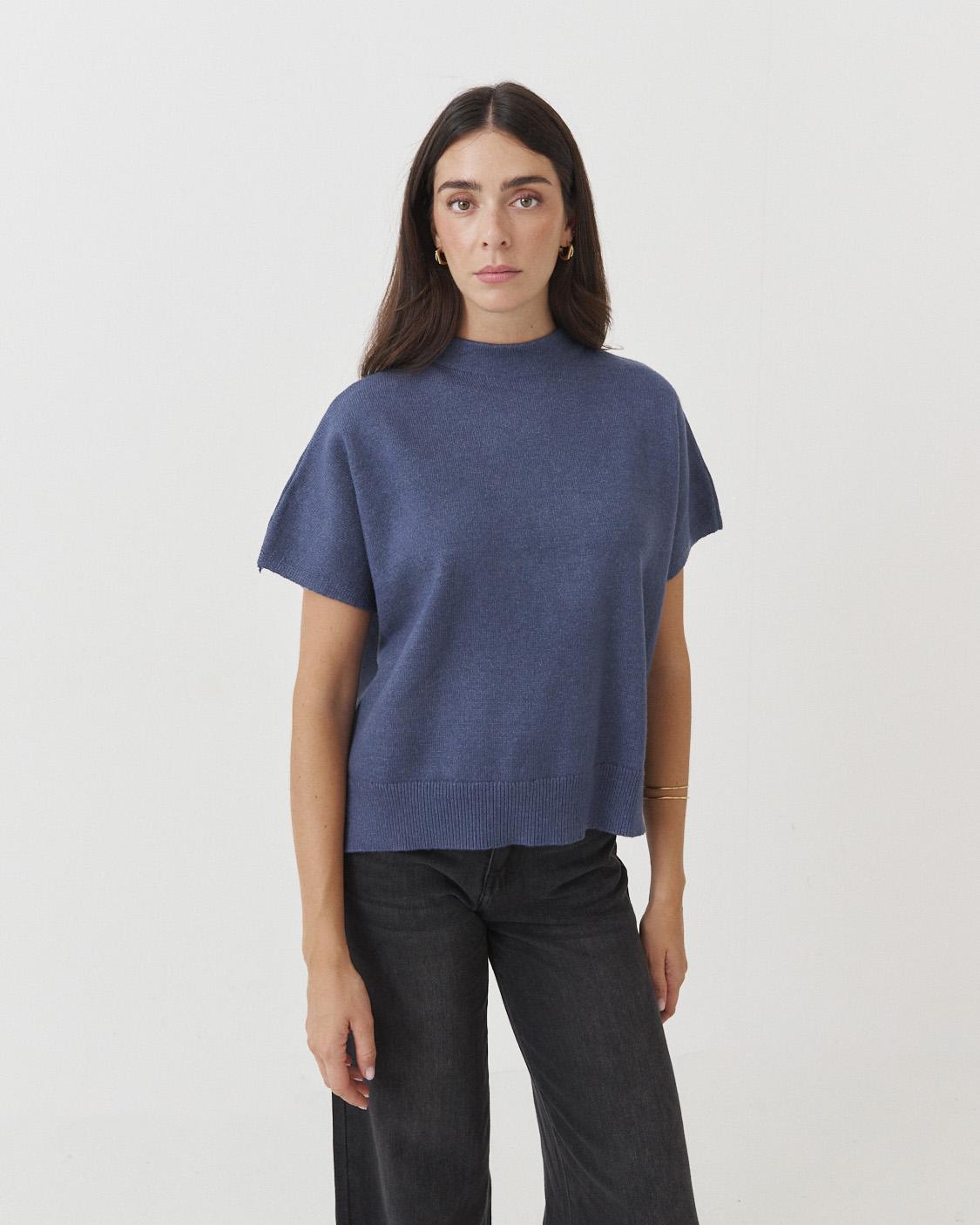 KIMONO SLEEVE TURTLENECK SWEATER