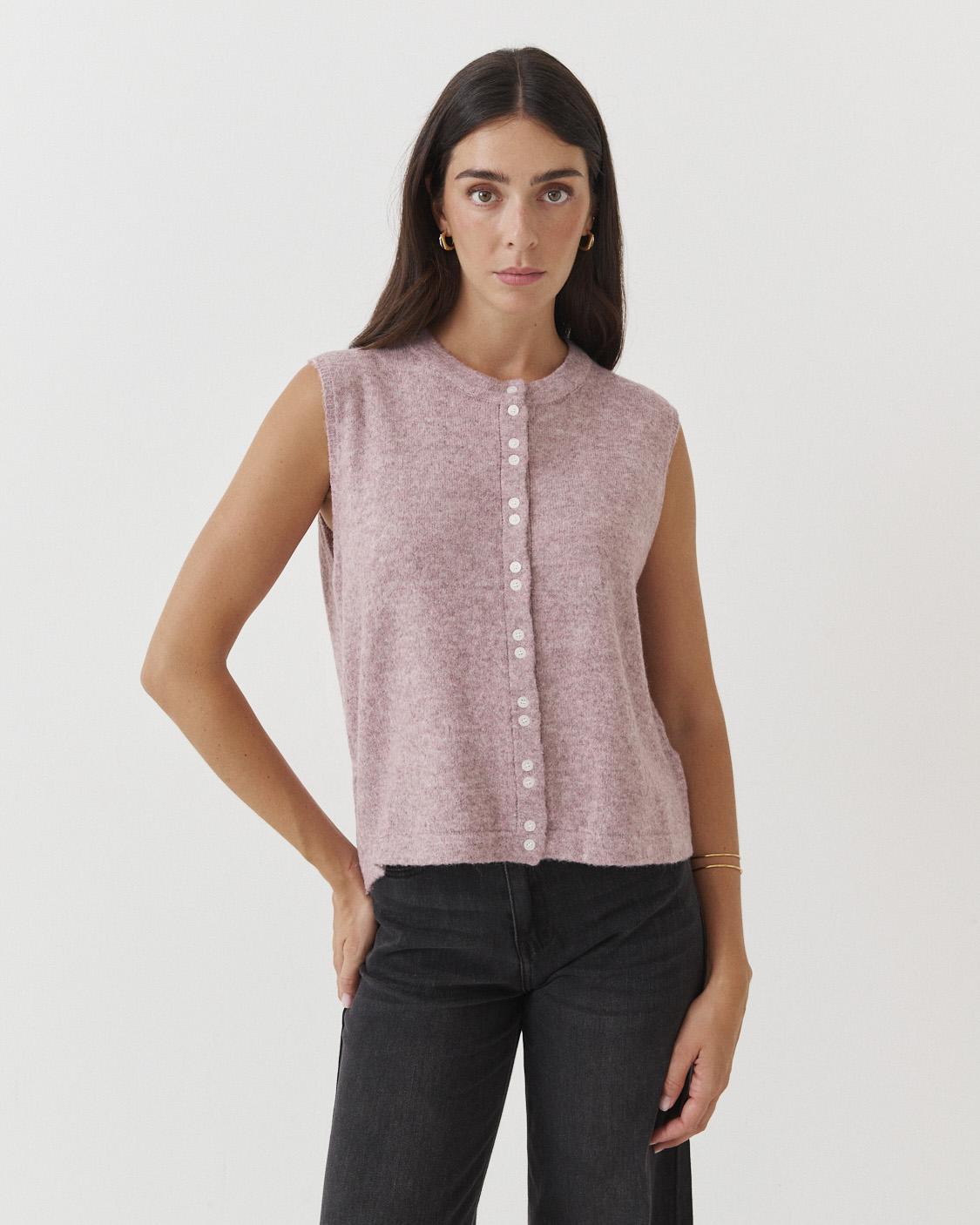 BUTTON-DOWN KNIT VEST