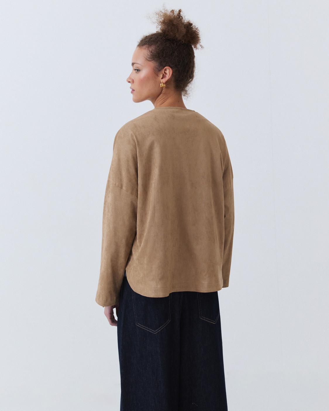CHAQUETA ANTE BOLSILLOS