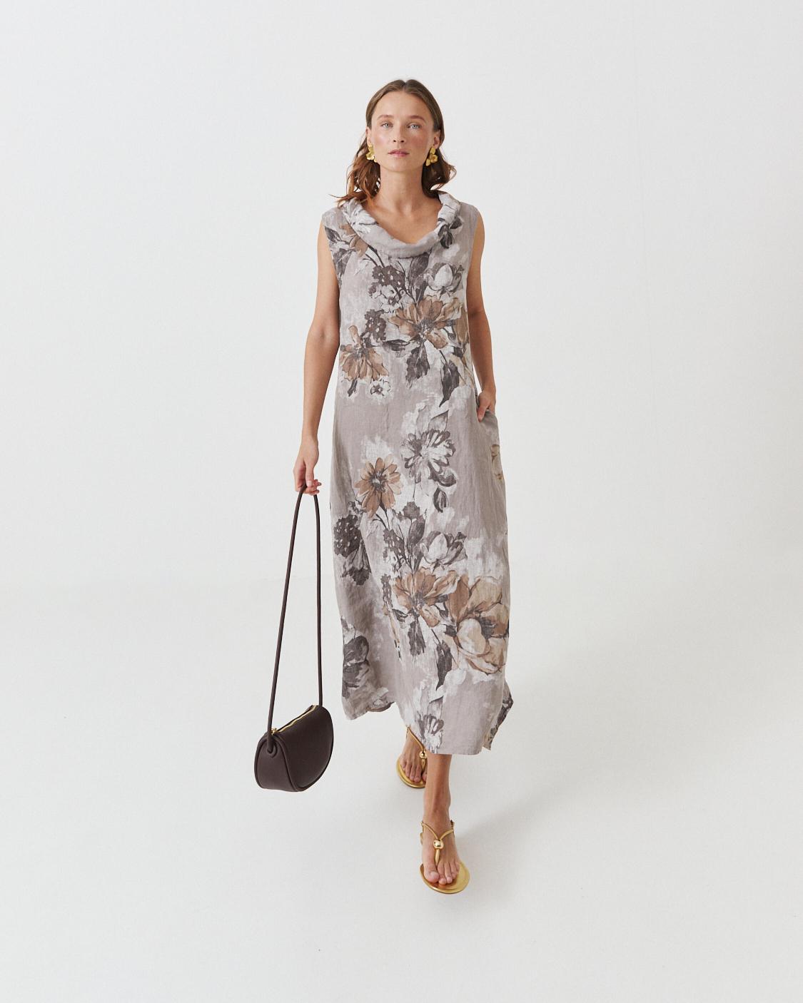 VESTIDO LINO ESTAMPADO