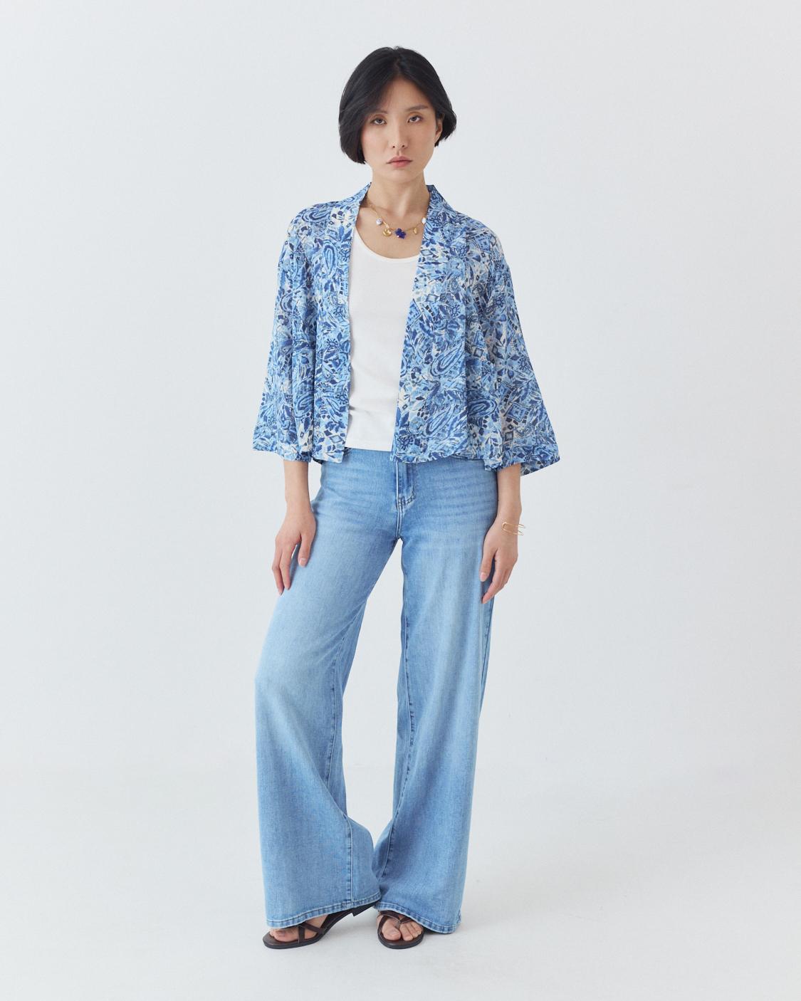 KIMONO CROPPED ESTAMPADO