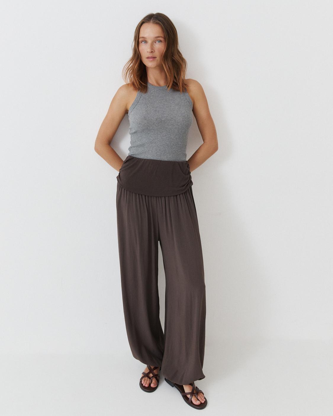 PANTALÓN BOMBACHO CINTURA ANCHA