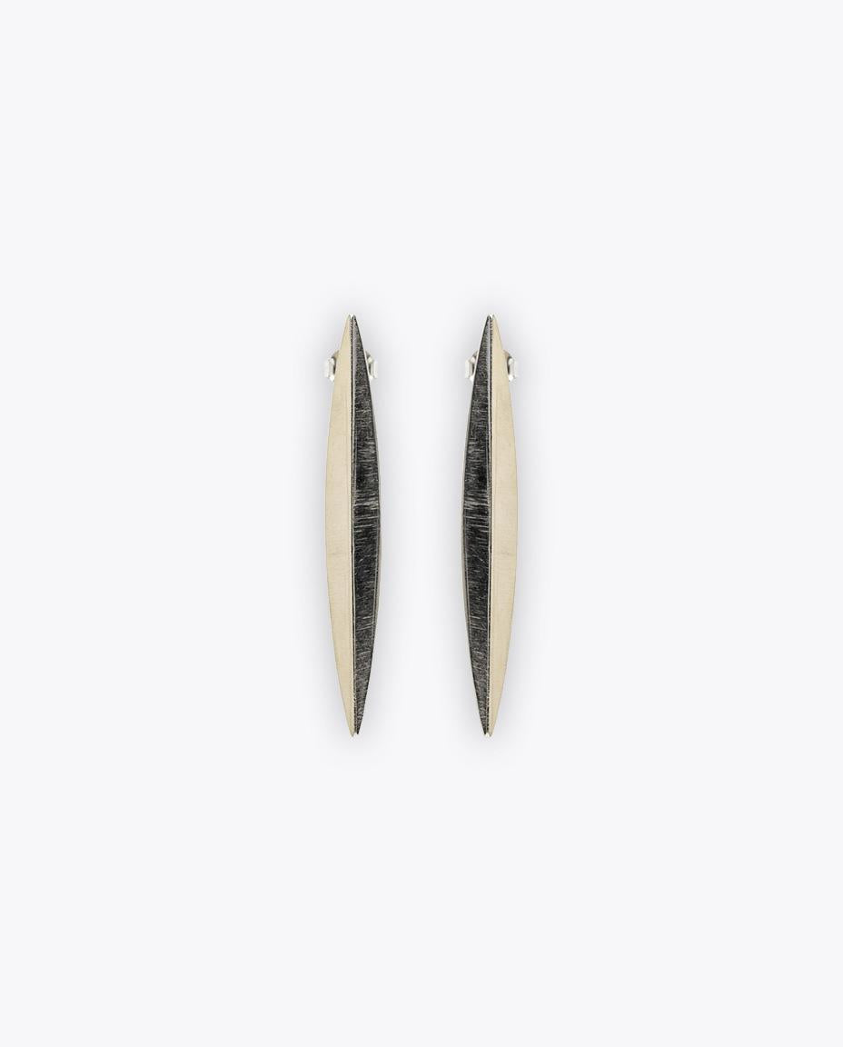 PENDIENTES LARGOS HOJA OVALADA