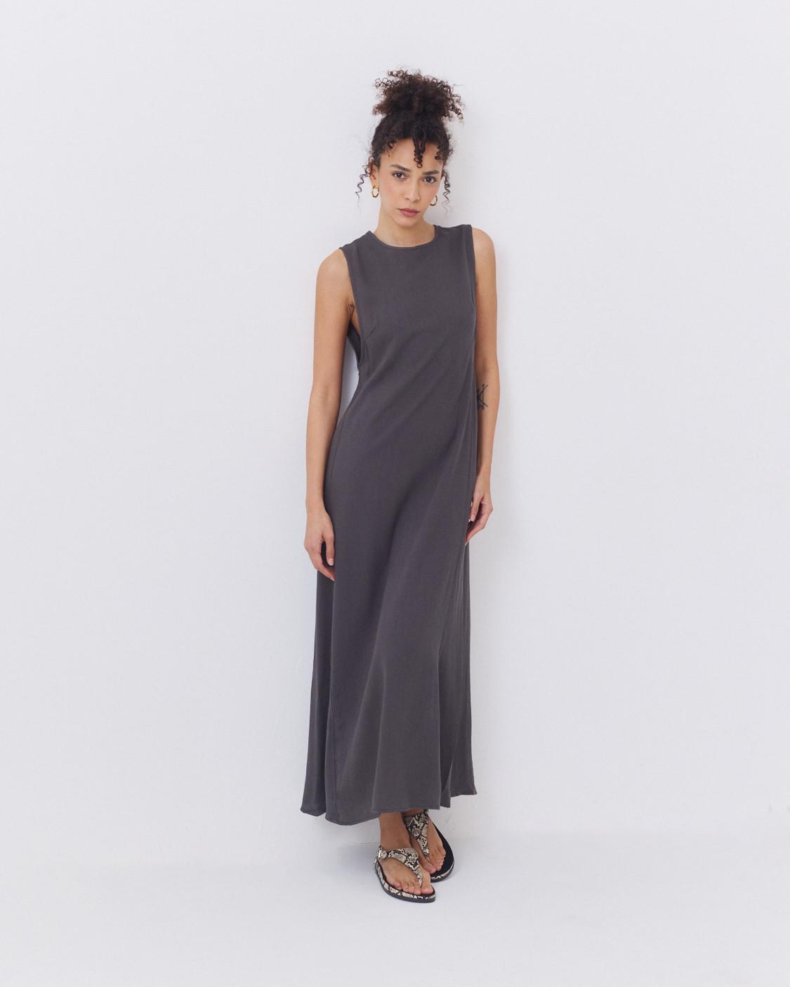 VESTIDO LARGO ESCOTE ESPALDA