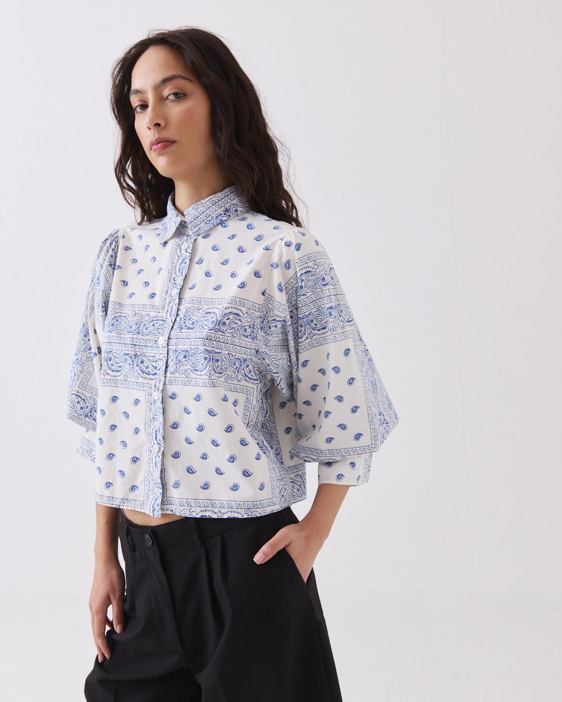 CAMISA BOXY FIT PAISLEY